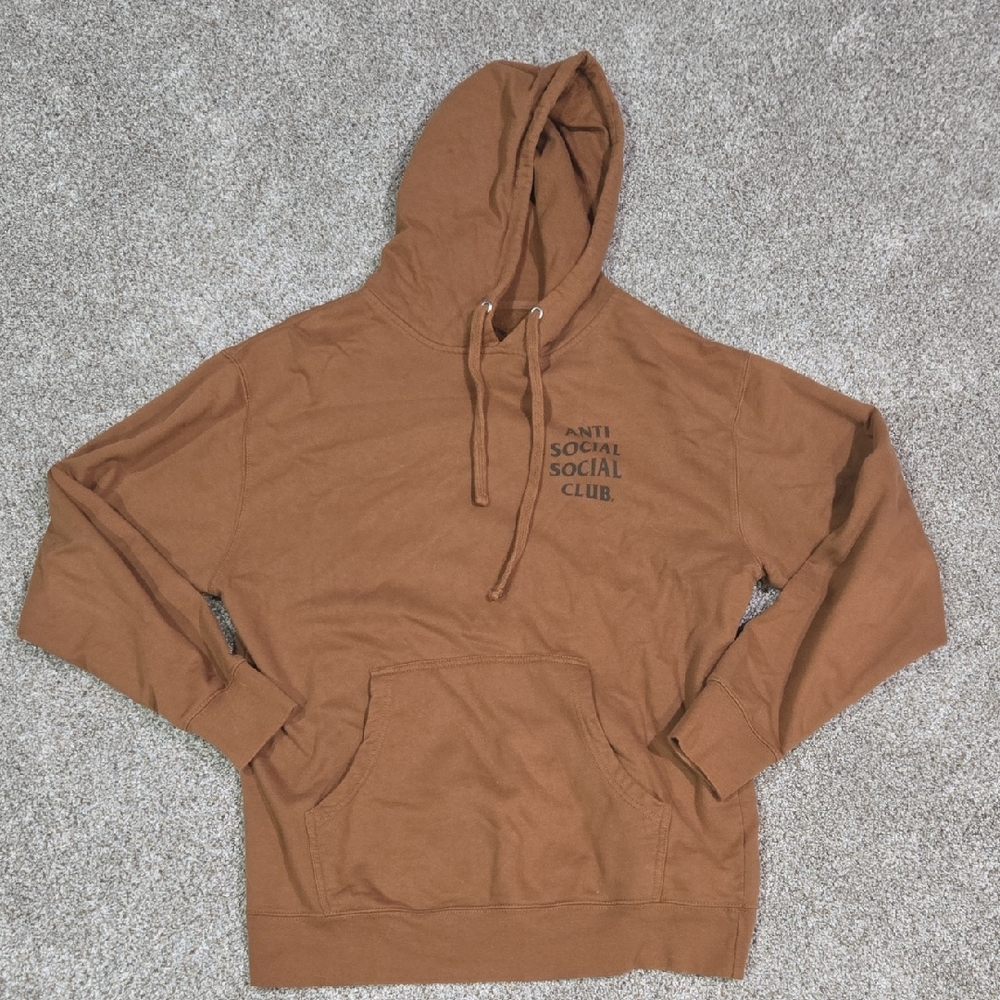 Anti Social Social Club Brown Hoodie Size Large
